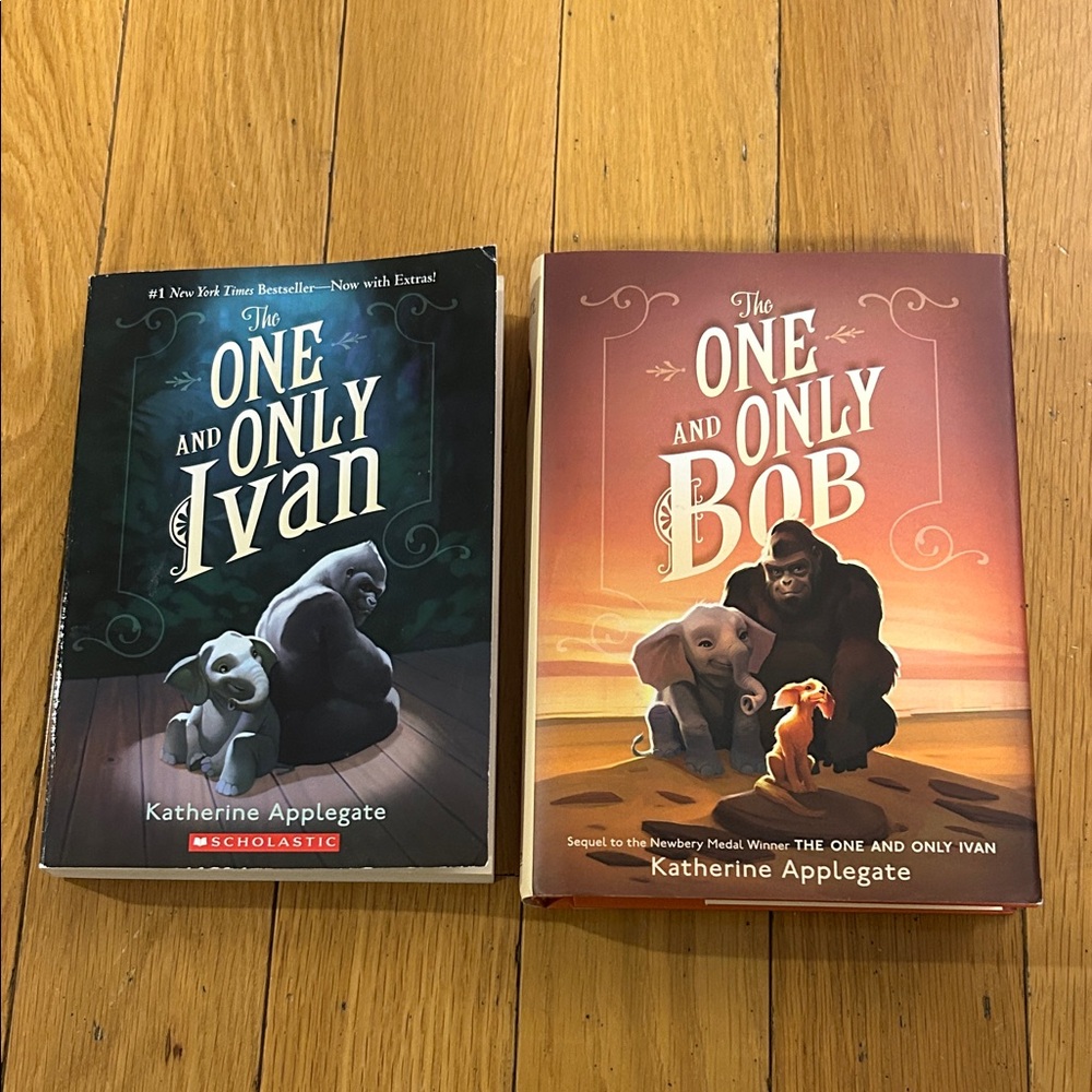 The One and Only Ivan Bob 2-Book Collection Set lot Applegate
